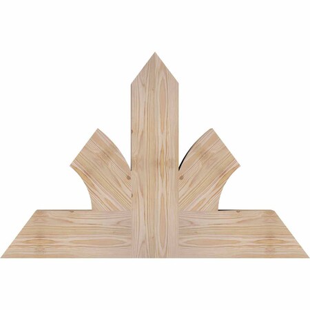 Ekena Millwork Richland Smooth Timber Gable Bracket, Douglas Fir, 36"W x 24"H x 3 1/2"D x 5 1/2"F, 16/12 Pitch GBW036X24X0406RIC00SDF